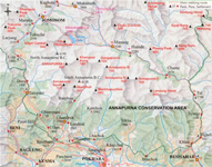 Annapurna Circuit Map