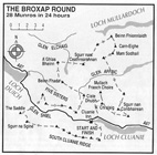 Jon Broxap's 28 Munro route completed in 1988