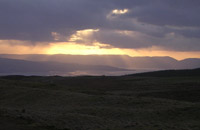 Evening light over Firth of Clyde